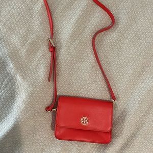 Tory Burch SMALL/MINI Orange Cross-Body Bag
